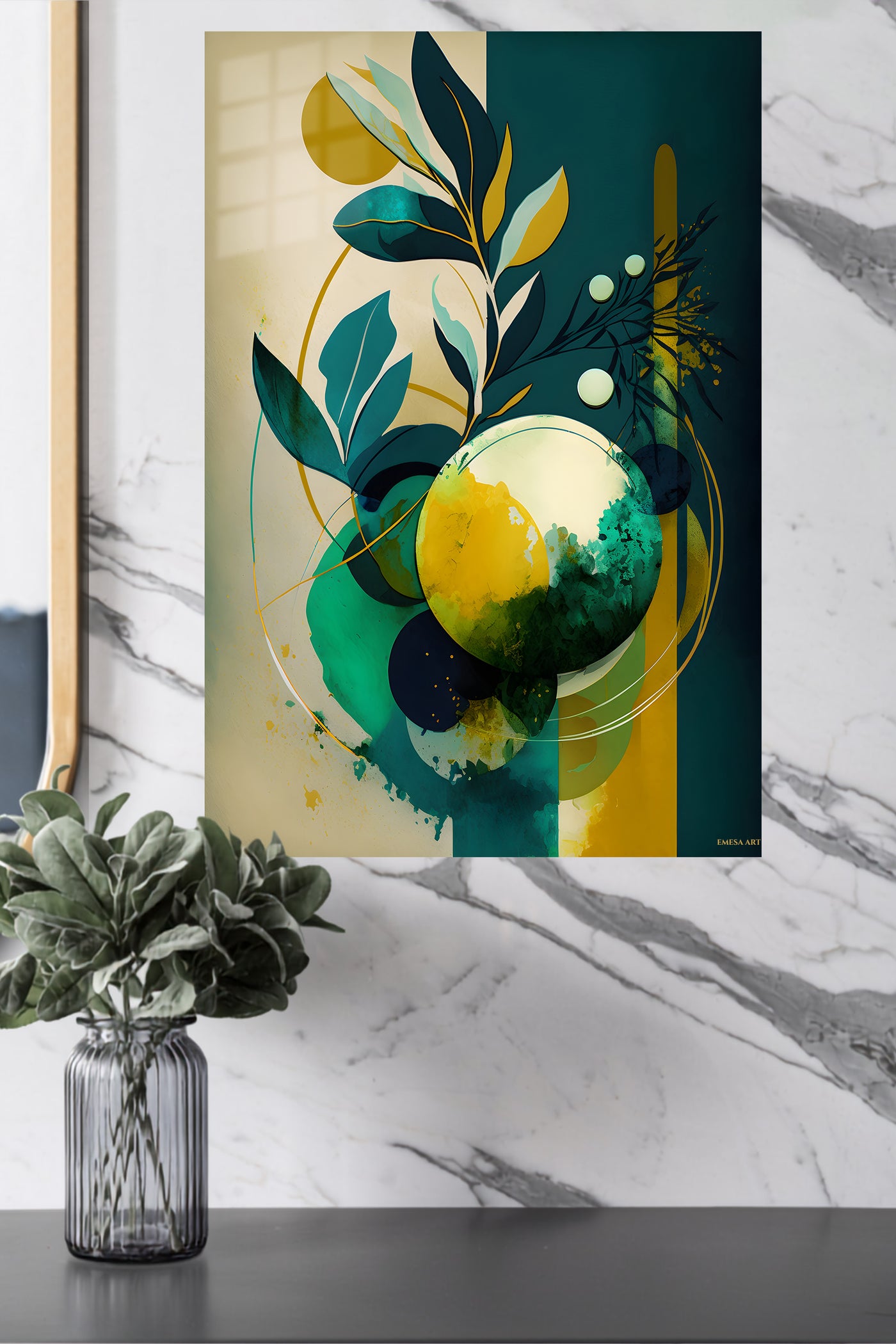 Warm Peach Flow wall art