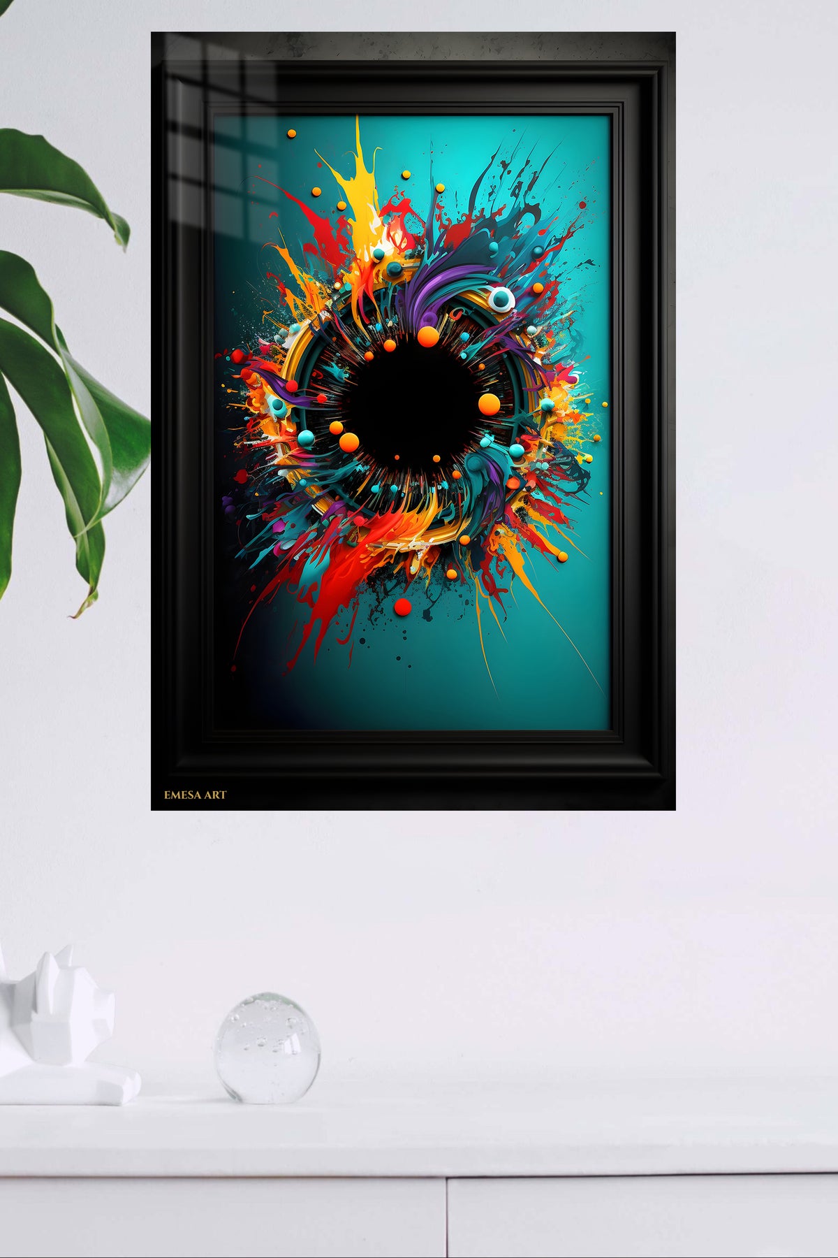 Botanical Green Circle wall art