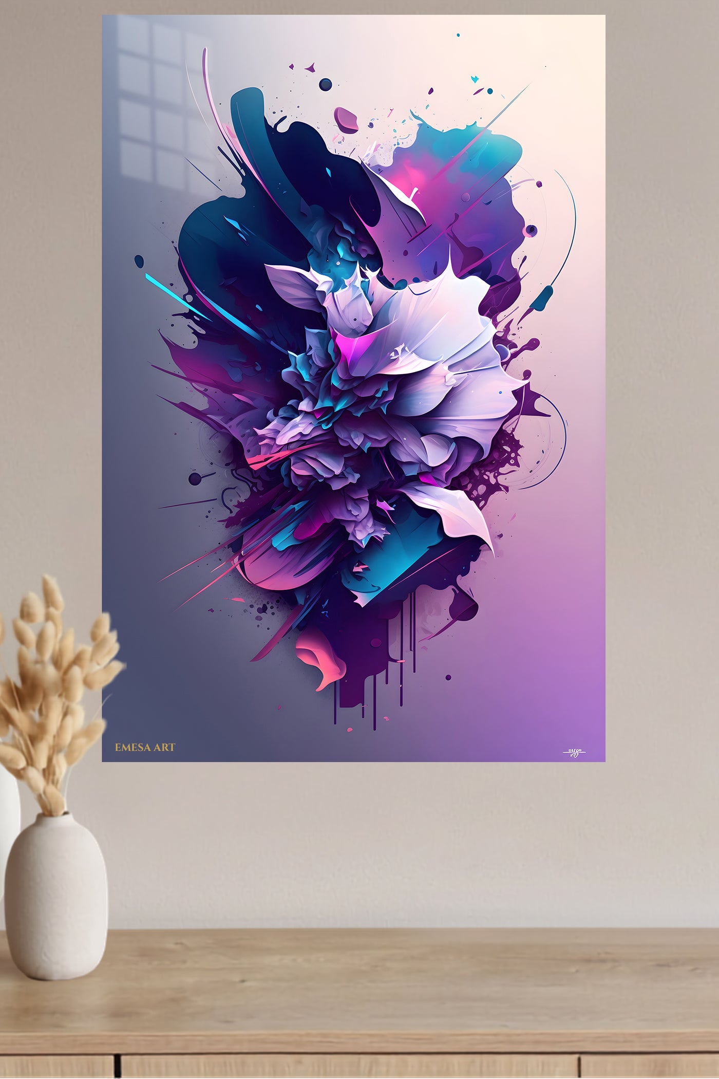 Golden Sculptural Frame wall art