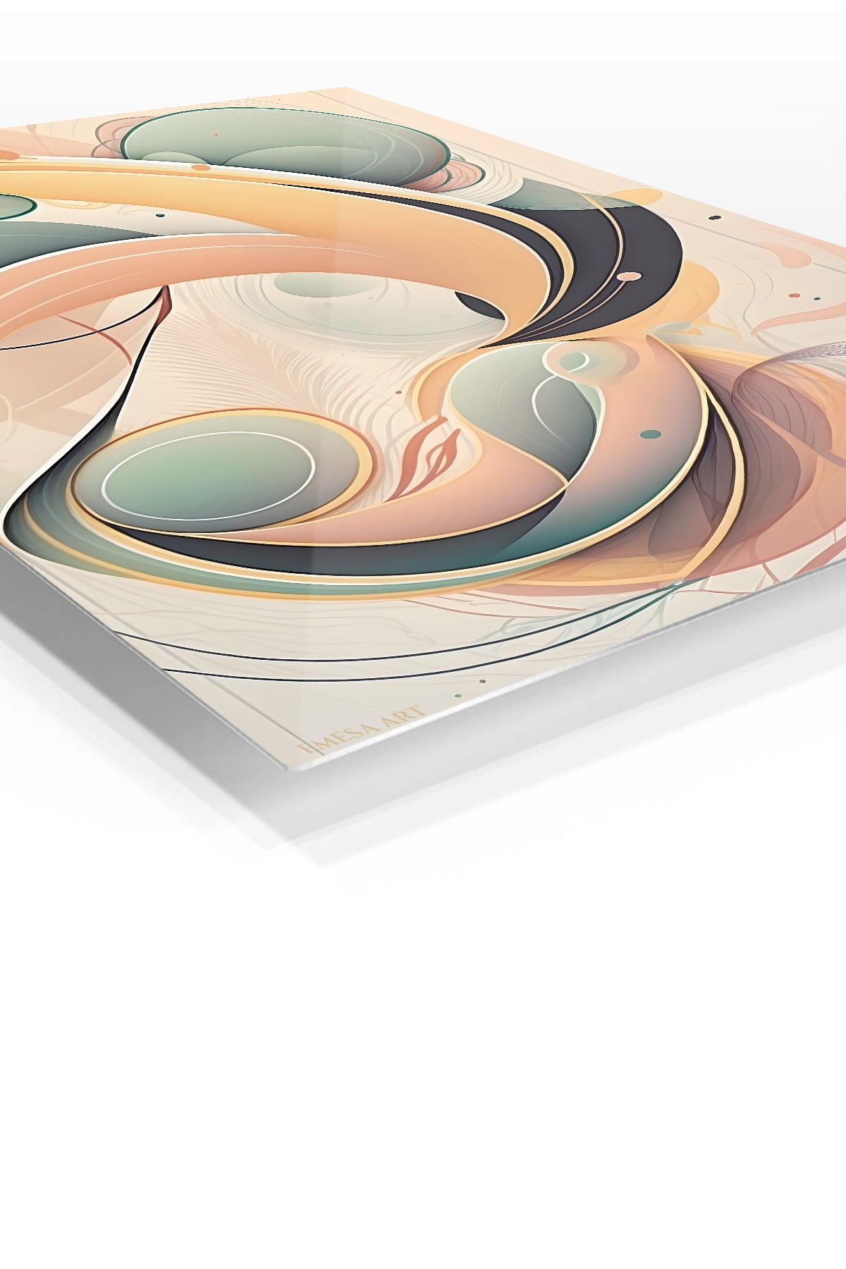 Golden Sculptural Duo wall art