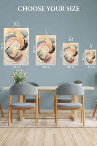 Golden Sculptural Duo wall art