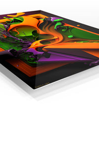 Neon Magenta Flow wall art