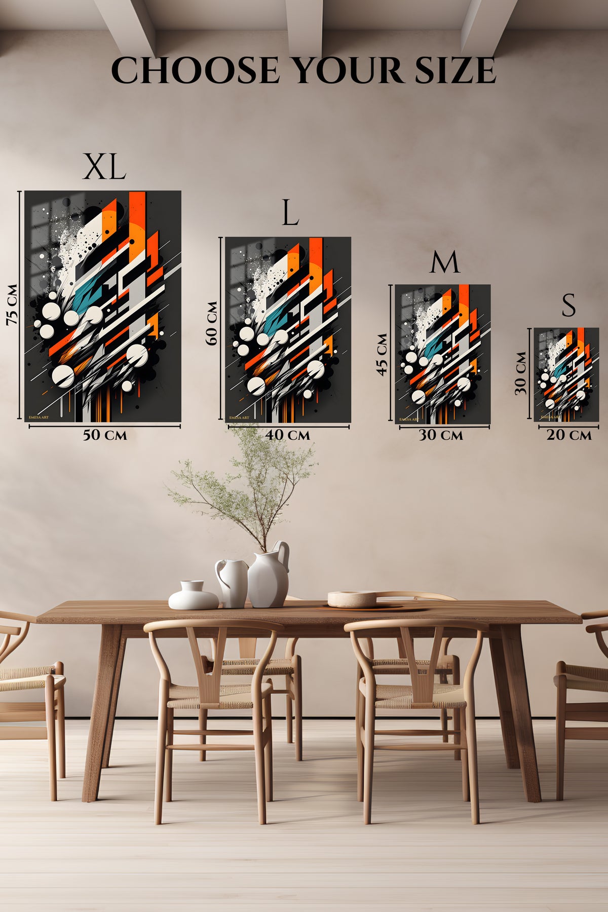 Pastel Pink Blue Motion wall art