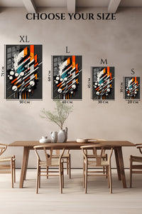 Pastel Pink Blue Motion wall art