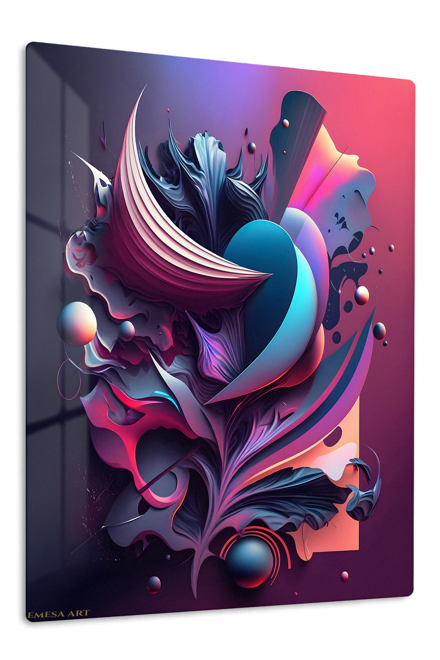 Green Black Orbital wall art