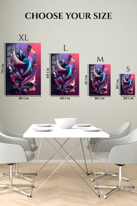 Green Black Orbital wall art