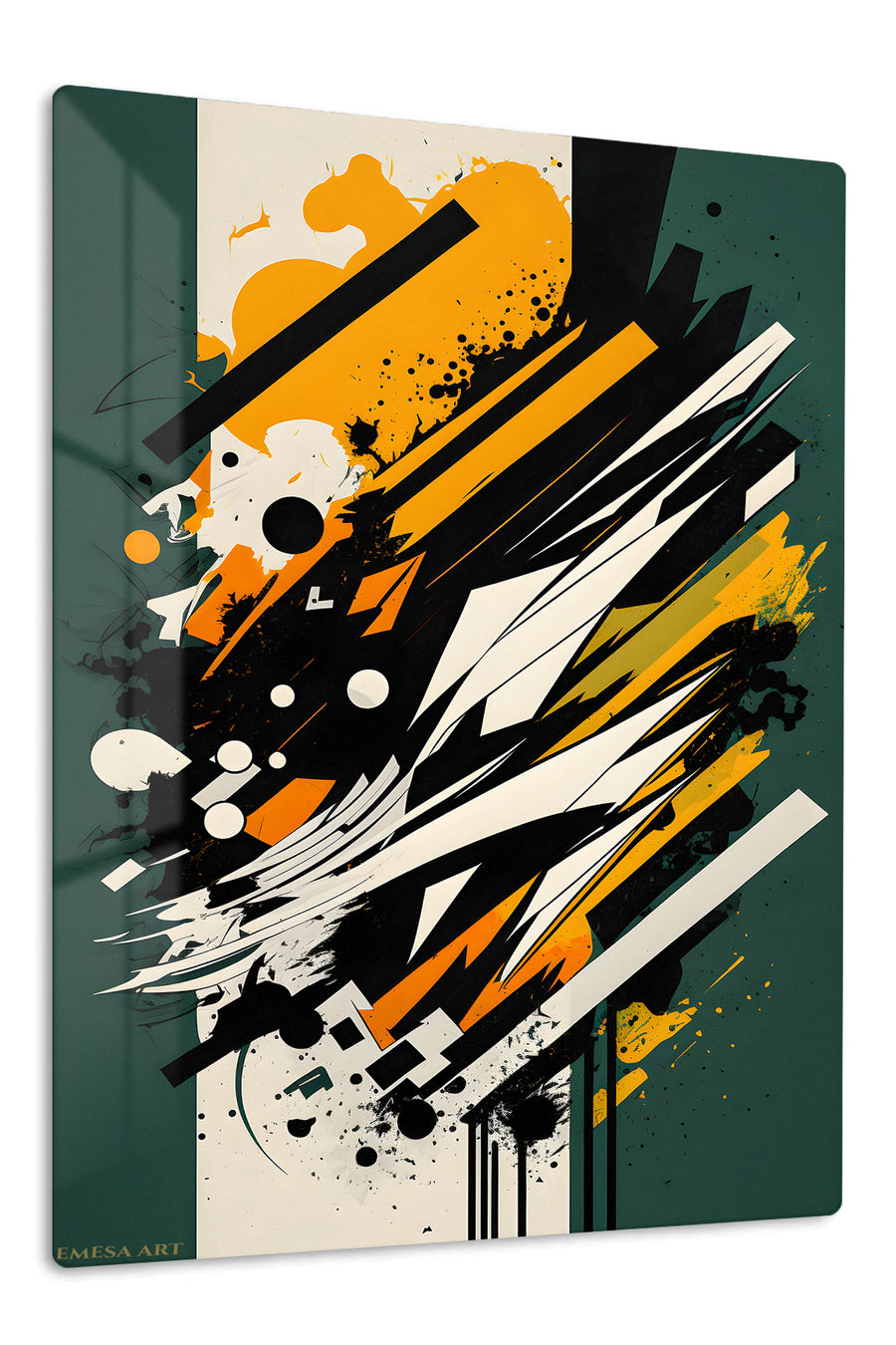 Orange Cream Sculptural Loop wall art