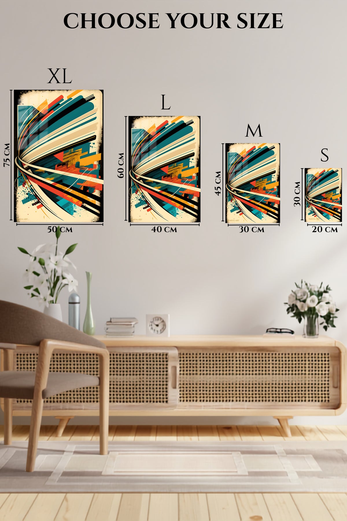 Gold White Sculptural Pebbles wall art