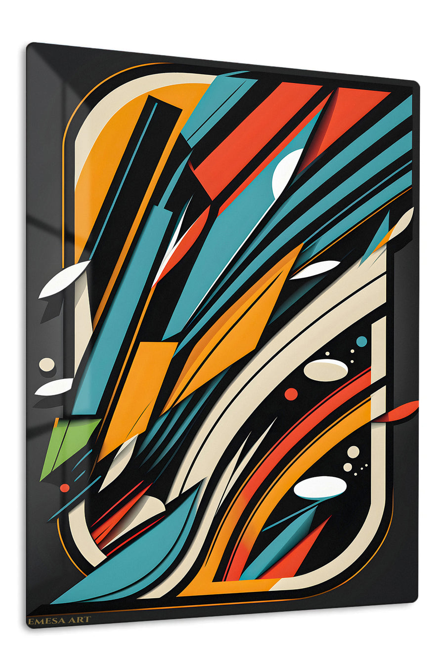 Black Gold Brushstroke wall art