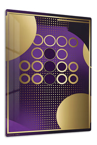 Golden Ribbon Forms premium metal wall art – front view