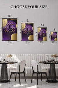EMESA metal wall art size comparison guide for Golden Ribbon Forms