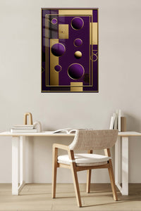 Fractured Teal Frame metal wall art displayed in a contemporary living space