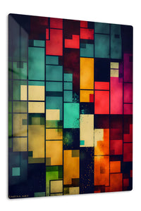 Celestial Geometry premium metal wall art – front view