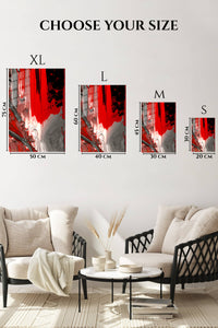EMESA metal wall art size comparison guide for Teal and Ochre Triangle Mosaic