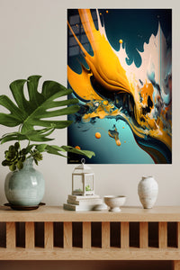Monochrome Orbit Relief metal wall art displayed in a modern interior