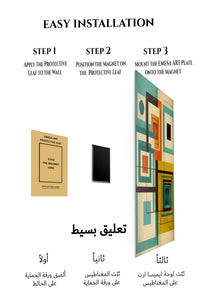 Magnetic mounting installation guide for Neon Prism Ascension metal wall art