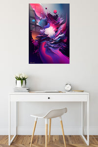 Monochrome Orbital Geometry metal wall art displayed in a contemporary living space