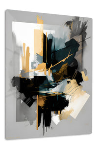 Orbit Burst Abstract premium metal wall art – front view