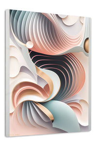 Chromatic Mountain Realm premium metal wall art – front view
