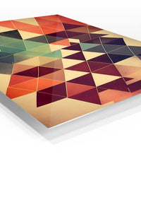 Fragments of the Mountain Passage premium metal wall art – angled view