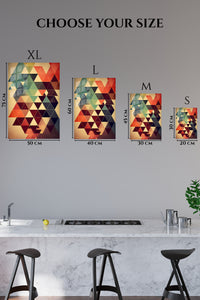 EMESA metal wall art size comparison guide for Fragments of the Mountain Passage