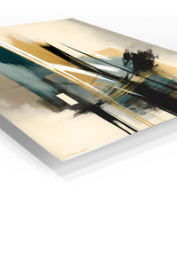 Chromatic Cube Cascade premium metal wall art – angled view