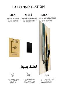 Magnetic mounting installation guide for Chromatic Cube Cascade metal wall art