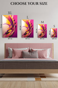 EMESA metal wall art size comparison guide for Gilded Orbital Geometry