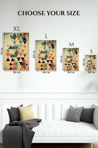 EMESA metal wall art size comparison guide for Coral Orbit Garden