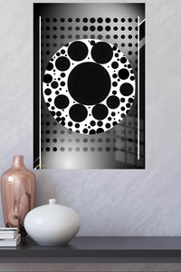 Magenta Ribbon Surge metal wall art displayed in a modern interior