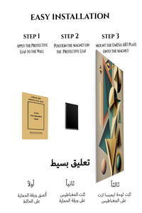 Magnetic mounting installation guide for Emerald Orbit metal wall art