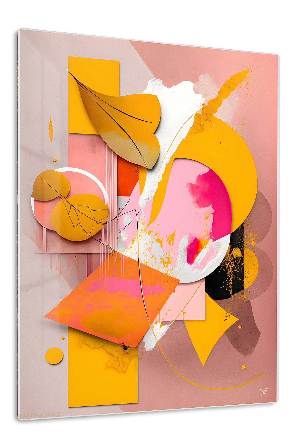 Orbital Rhythm premium metal wall art – front view
