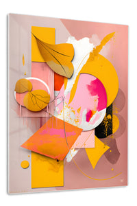 Orbital Rhythm premium metal wall art – front view
