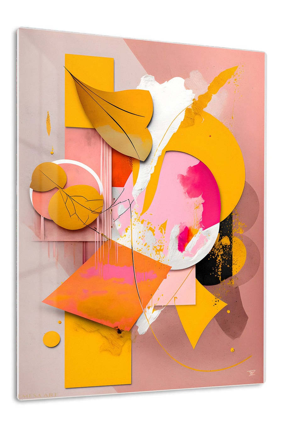 Orbital Rhythm premium metal wall art – front view