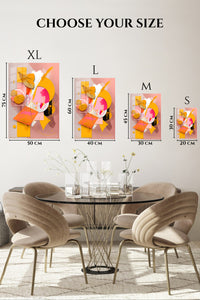 EMESA metal wall art size comparison guide for Orbital Rhythm