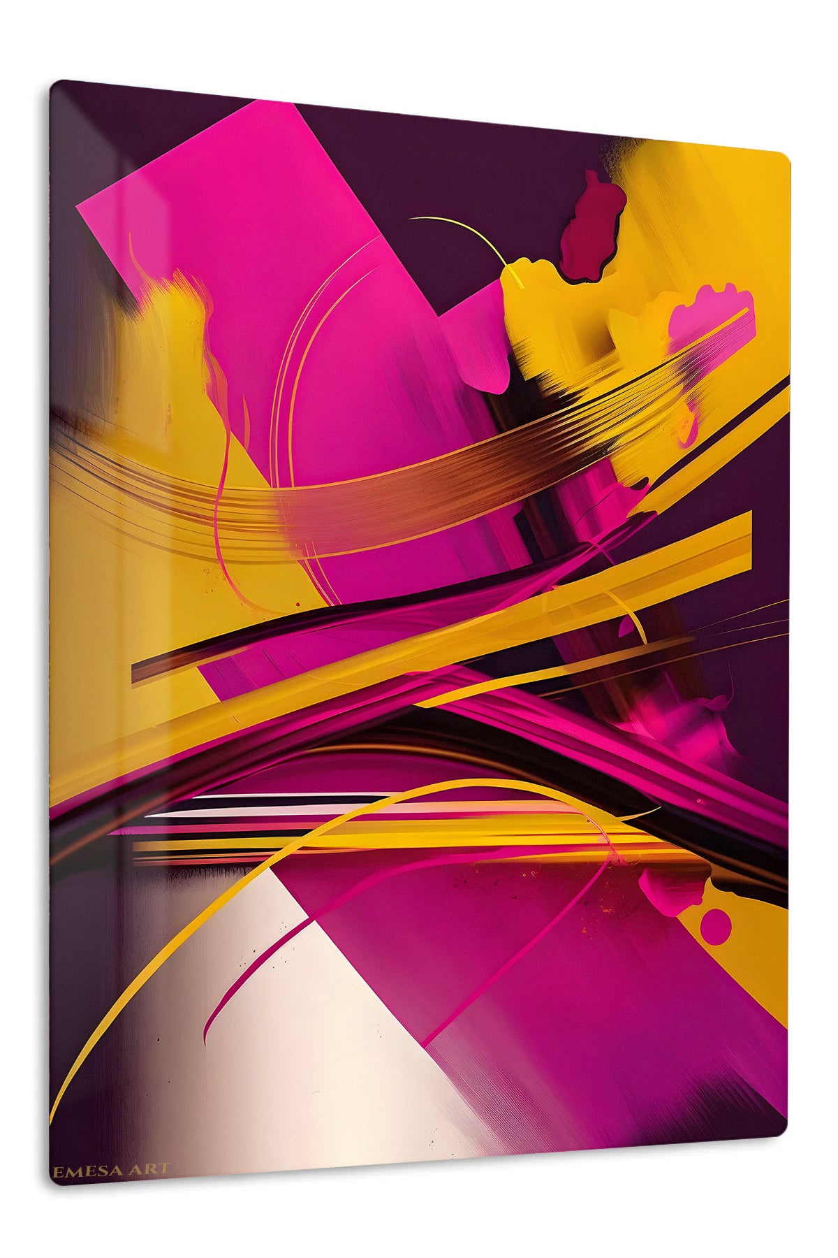 Ember and Tide premium metal wall art – front view