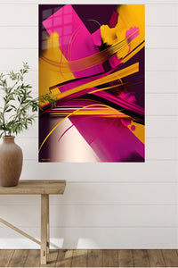 Ember and Tide metal wall art displayed in a modern interior
