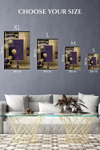 EMESA metal wall art size comparison guide for Prismatic Burst