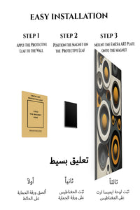 Magnetic mounting installation guide for Crimson Liquid Rift metal wall art