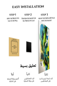 Magnetic mounting installation guide for Emberlit Floating Cubes metal wall art