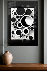 Layered Spectrum Geometry metal wall art displayed in a modern interior