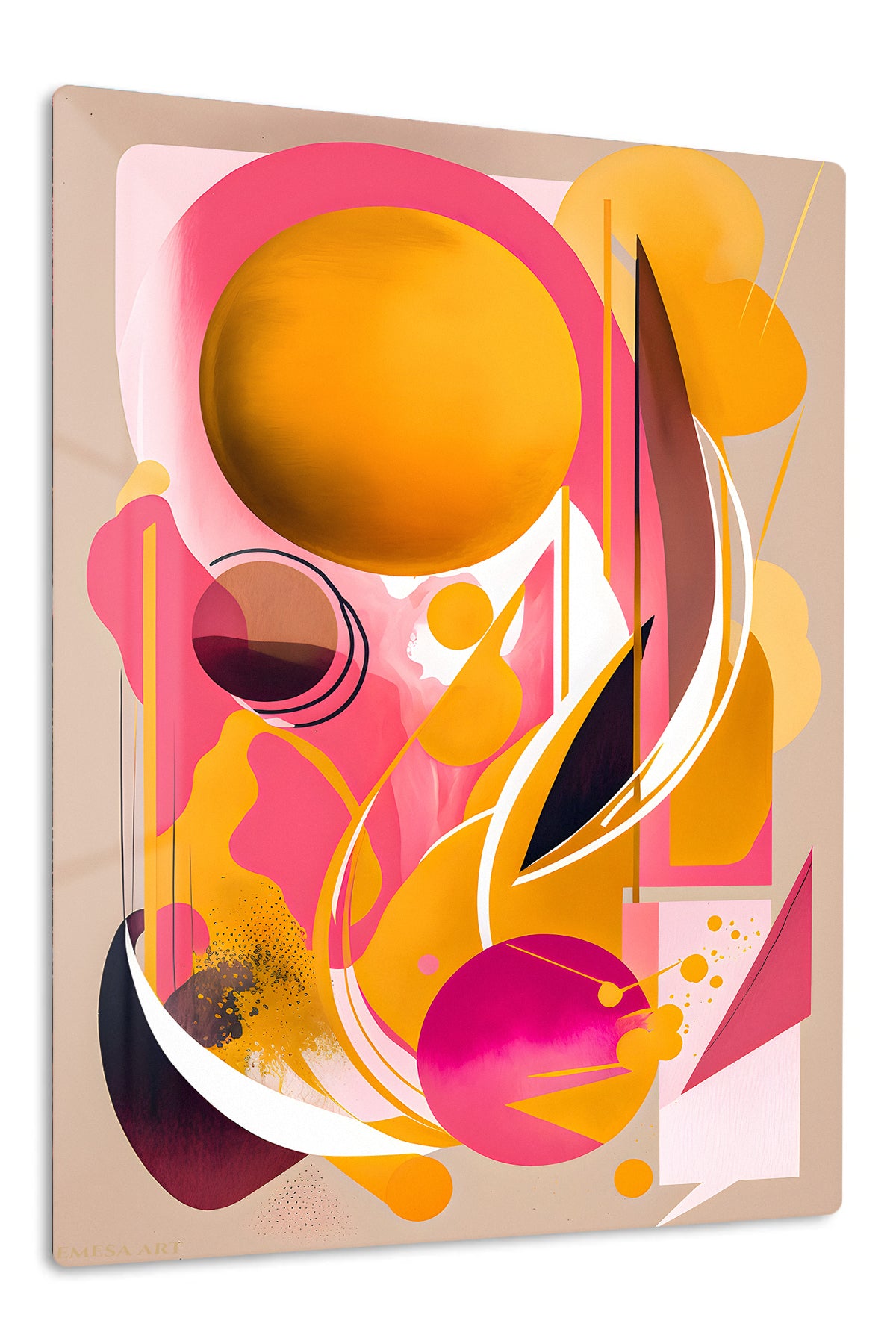 Solar Orbit Fusion premium metal wall art – front view