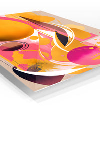 Solar Orbit Fusion premium metal wall art – angled view