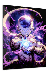 Cosmic Energy Fighter premium metal wall art Ã¢â‚¬â€œ front view