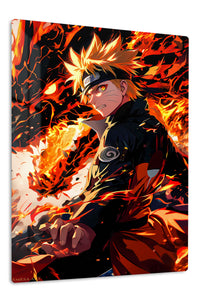 Blazing Spiral Headband Warrior premium metal wall art Ã¢â‚¬â€œ front view