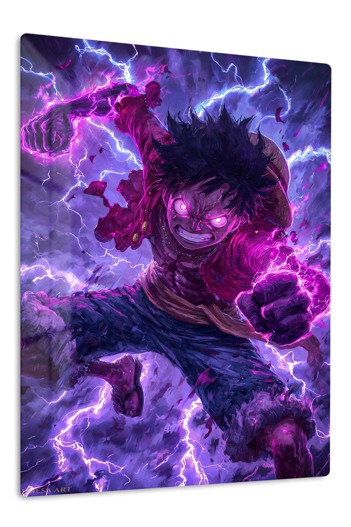 Thunderfist Shadow Warrior premium metal wall art Ã¢â‚¬â€œ front view