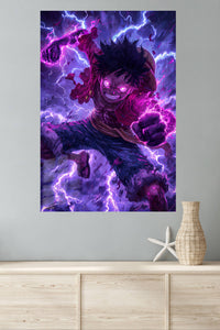 Thunderfist Shadow Warrior metal wall art displayed in a modern interior