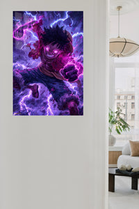 Thunderfist Shadow Warrior metal wall art displayed in a contemporary living space