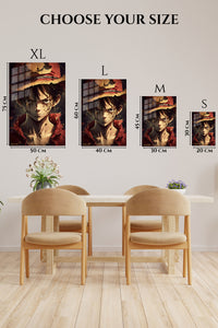 EMESA metal wall art size comparison guide for Weathered Straw Hat Adventurer