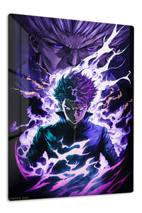 Solar Eclipse Ninja premium metal wall art Ã¢â‚¬â€œ front view